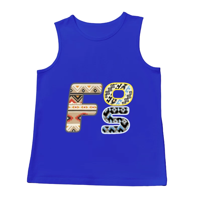 Bunter Tribal Initialen Herren Tanktops
