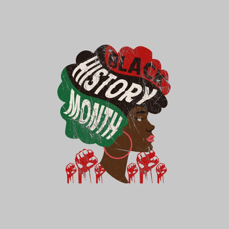 Schwarze Geschichte Monat, Afro, Ermächtigung Herren Langarm T-Shirt