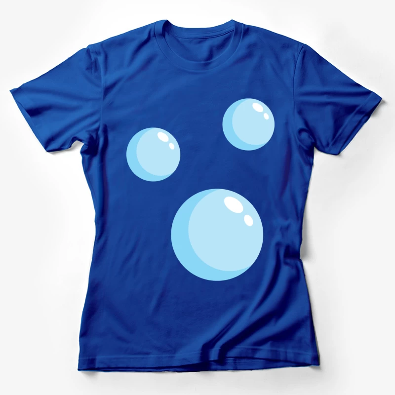 Bulles Bleues Légères Femme T-Shirt