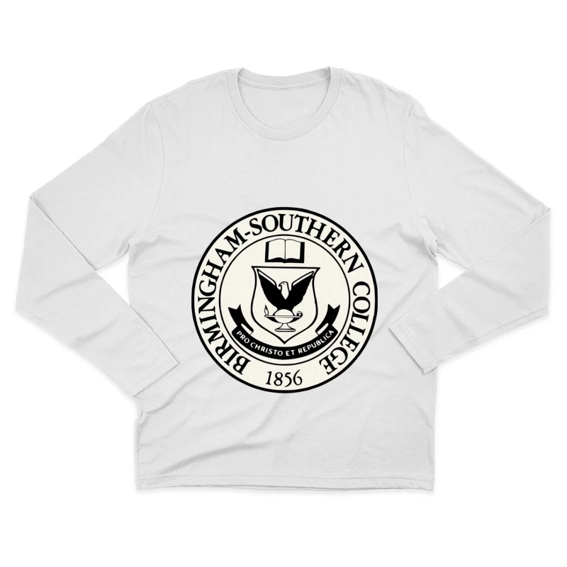 Official Seal of Birmingham-Southern College Founded 1856 Male Long Sleeve T-Shirt