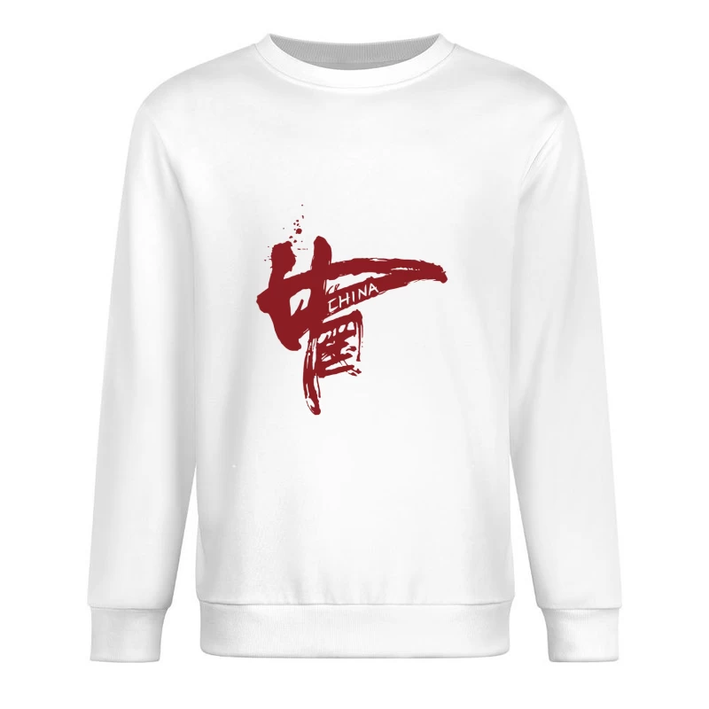 Rote Kalligrafie von China Herren Pullover Sweatshirt