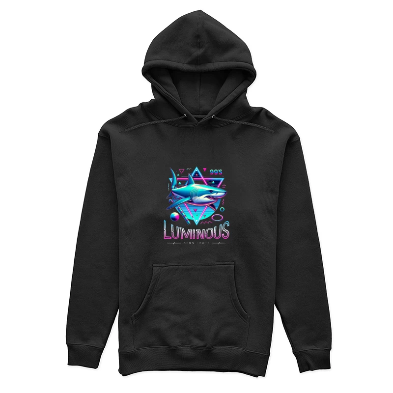 Conception de Requin Lumineux Futuriste Femme Sweat à capuche
