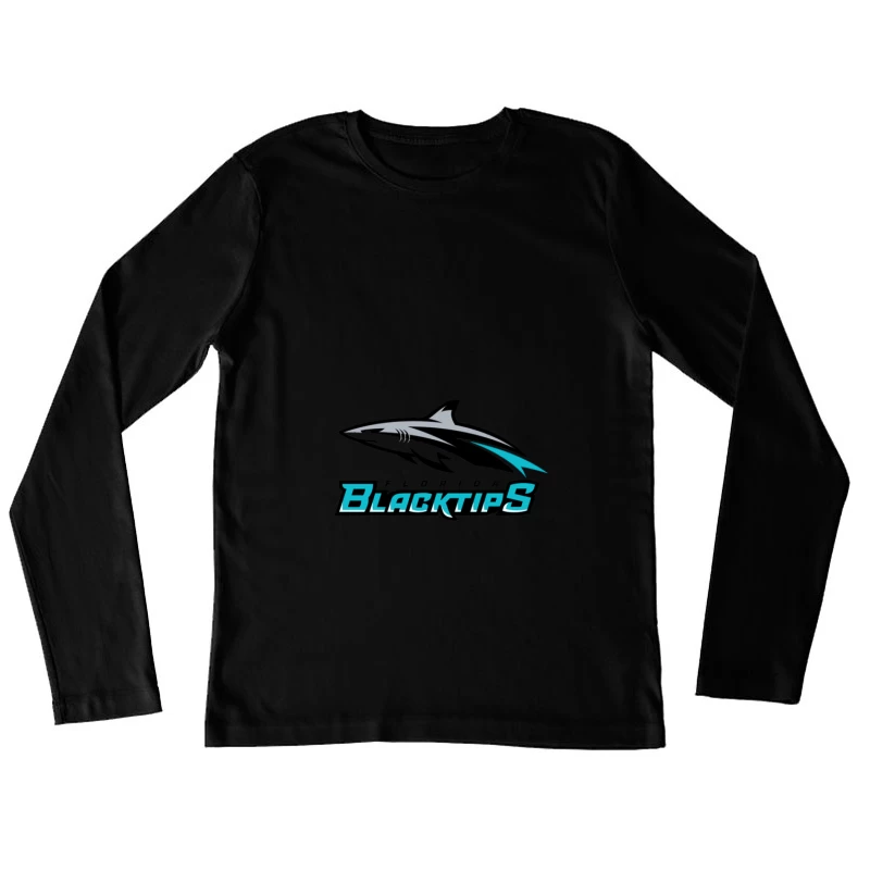 Logo der Florida Blacktips Damen Langarm T-Shirt