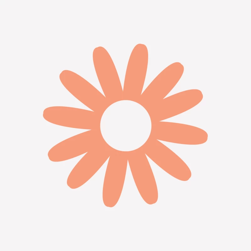 Designer graphique fleur orange Femme T-Shirt