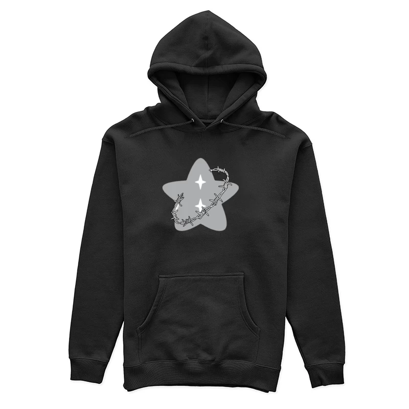 Étoile avec fil de fer barbelé Femme Sweat à capuche