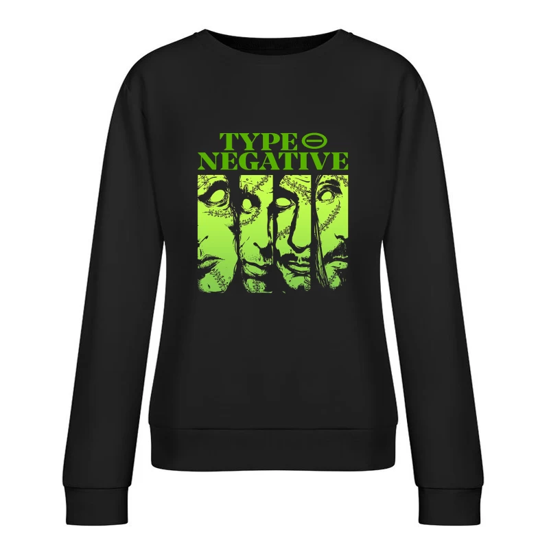 Type O Negative Faces Female Pullover Sweatshirt