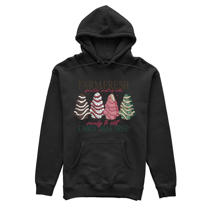 Farmfrische Weihnachtsbäume mit Streuseln Damen Pullover Hoodie