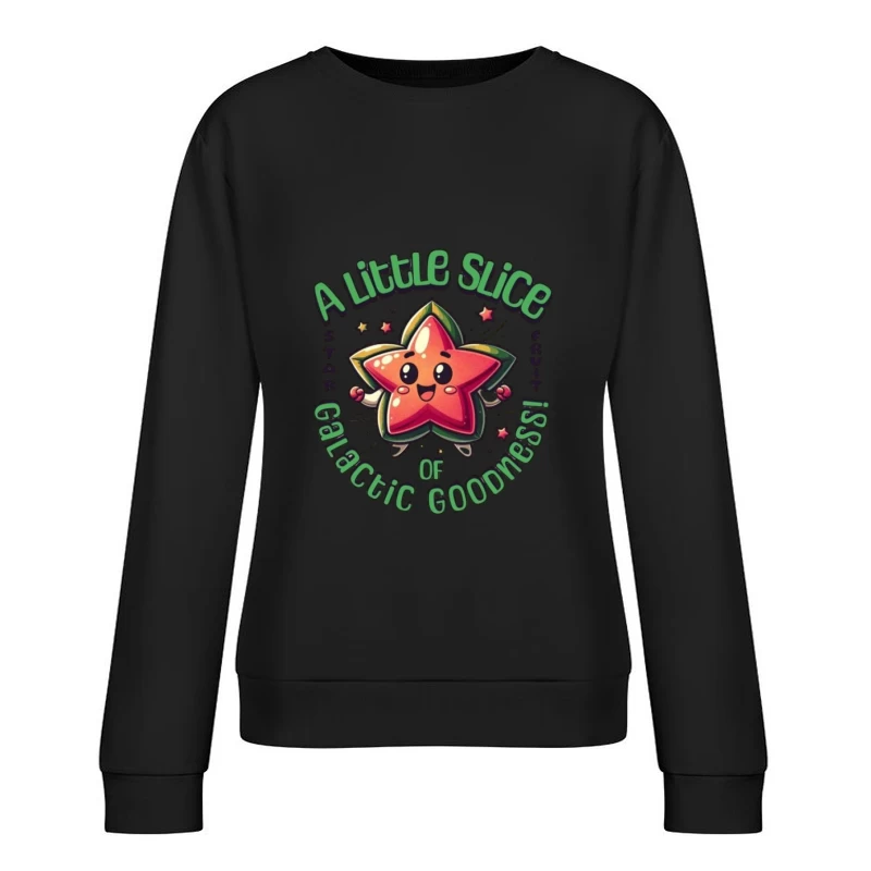 Niedlicher Sternfrucht-Charakter Damen Pullover Sweatshirt