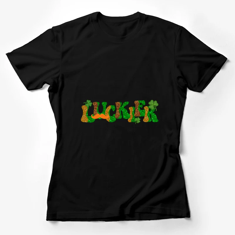Bunter Glücksklee-Entwurf Damen T-Shirt