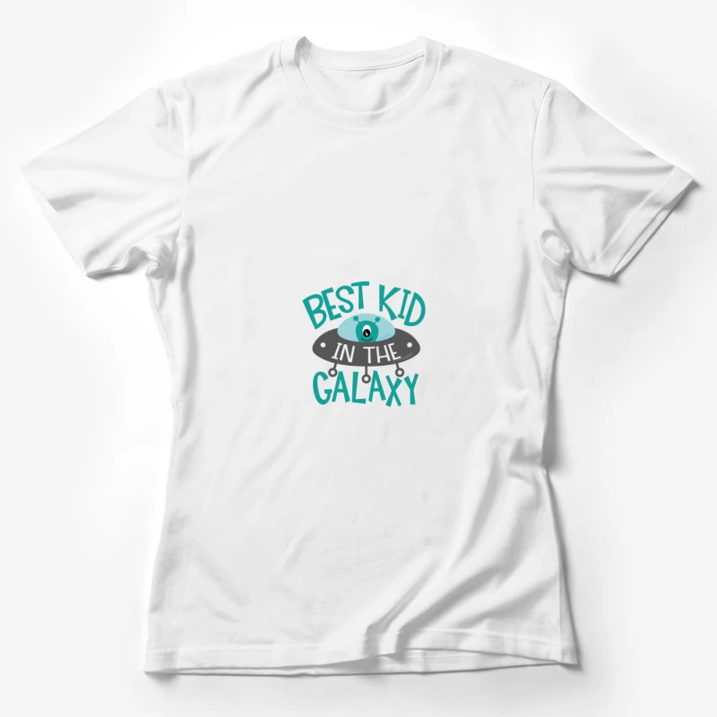 Meilleur enfant de la galaxie avec OVNI coloré Femme T-Shirt
