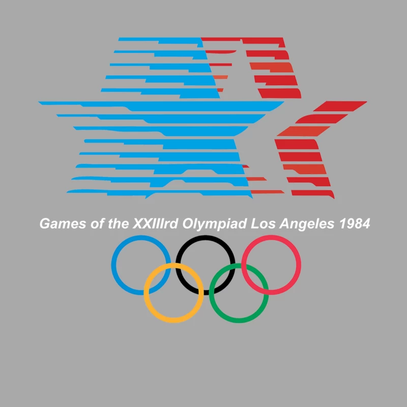 RETRO LOS ANGELES 1984 OLYMPIC GAMES Male Pullover Hoodie