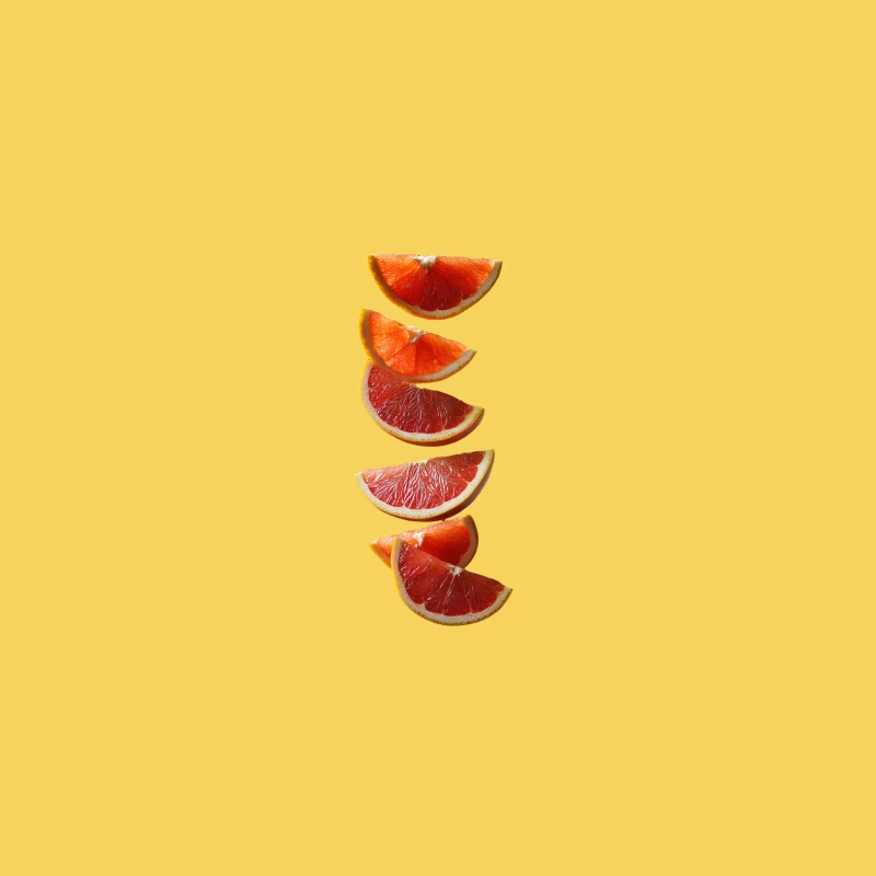 Juicy Grapefruit Slices: A Fresh Citrus Delight Bucket Hat