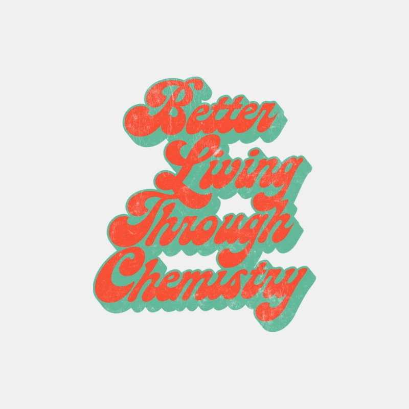 Better Living Through Chemistry   Faded Thrift Style Retro Design Male Tank Top