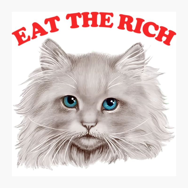 Eat The Rich Kitty Pin