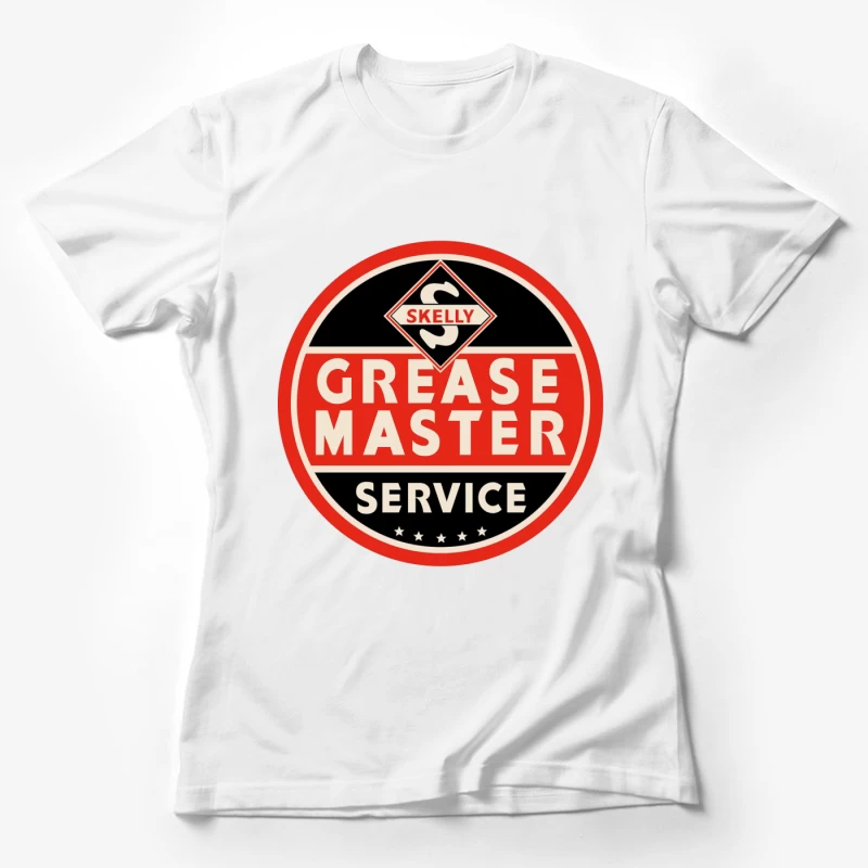 Vintage Skelly Grease Master Service Station Sign Female T-Shirt