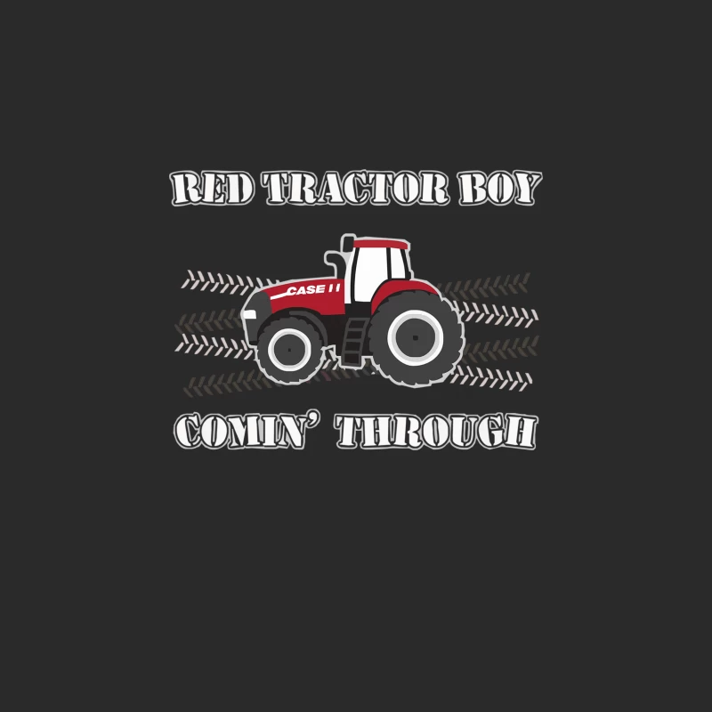 Case IH Red Tractor Boy Comin_ Through Baseball Cap