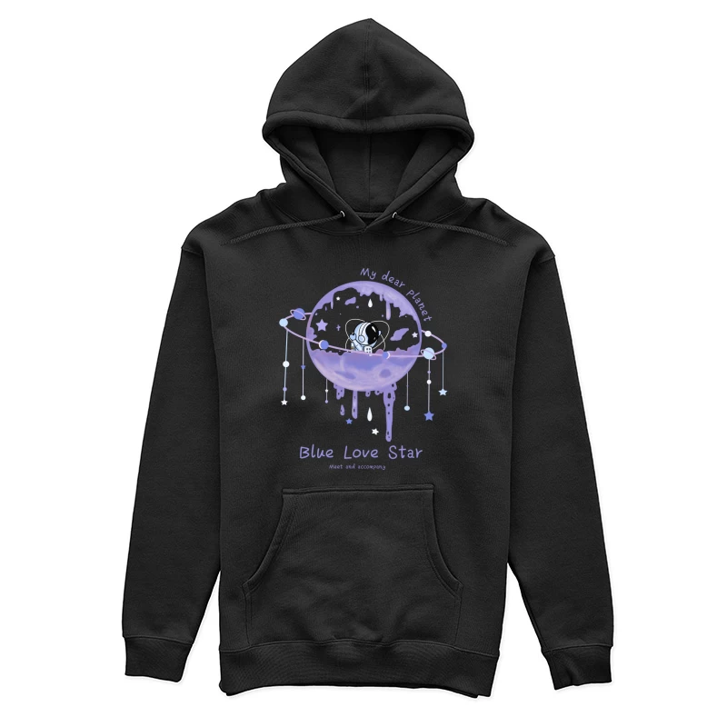 Blauer Liebesstern auf meinem lieben Planeten Damen Pullover Hoodie