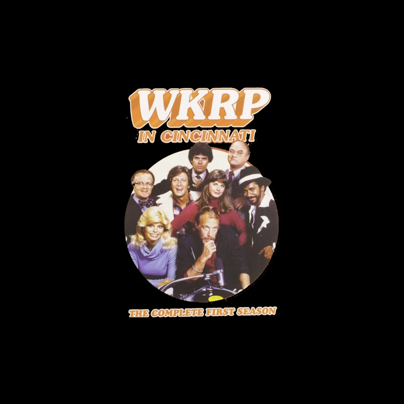 WKRP in Cincinnati skyline logo Throw Pillow