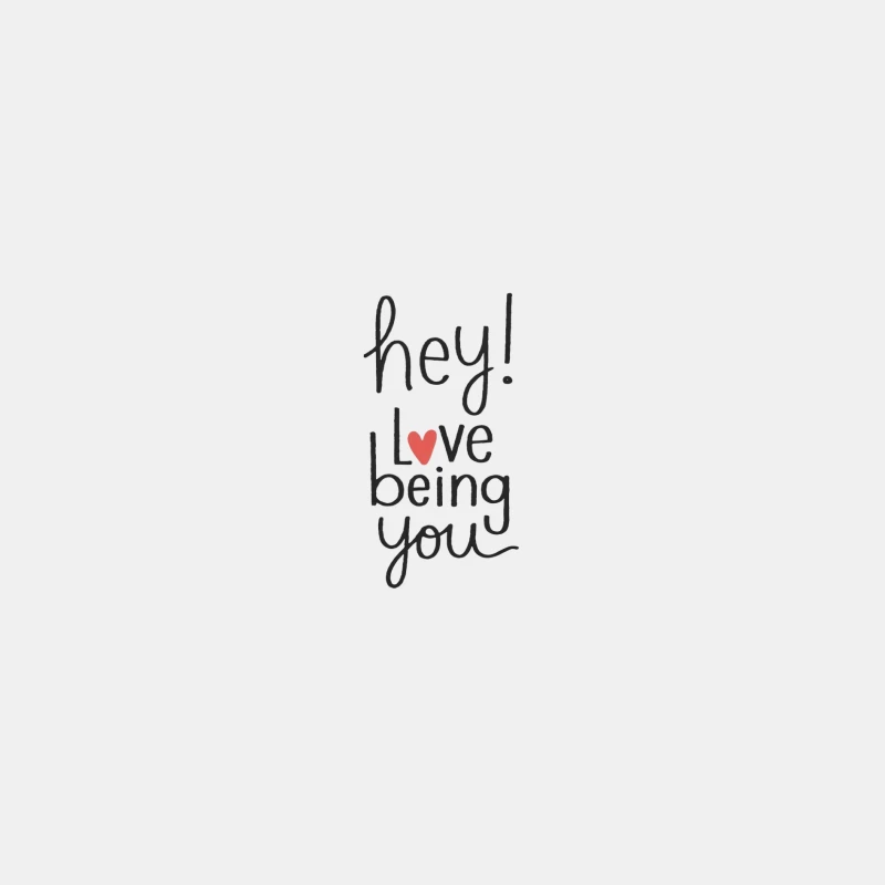 Handwritten Love Quote: Positive Affirmation Typography Male Tank Top
