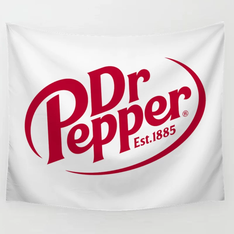 Dr Pepper Classic Red Logo Design - Established 1885 Tapestry