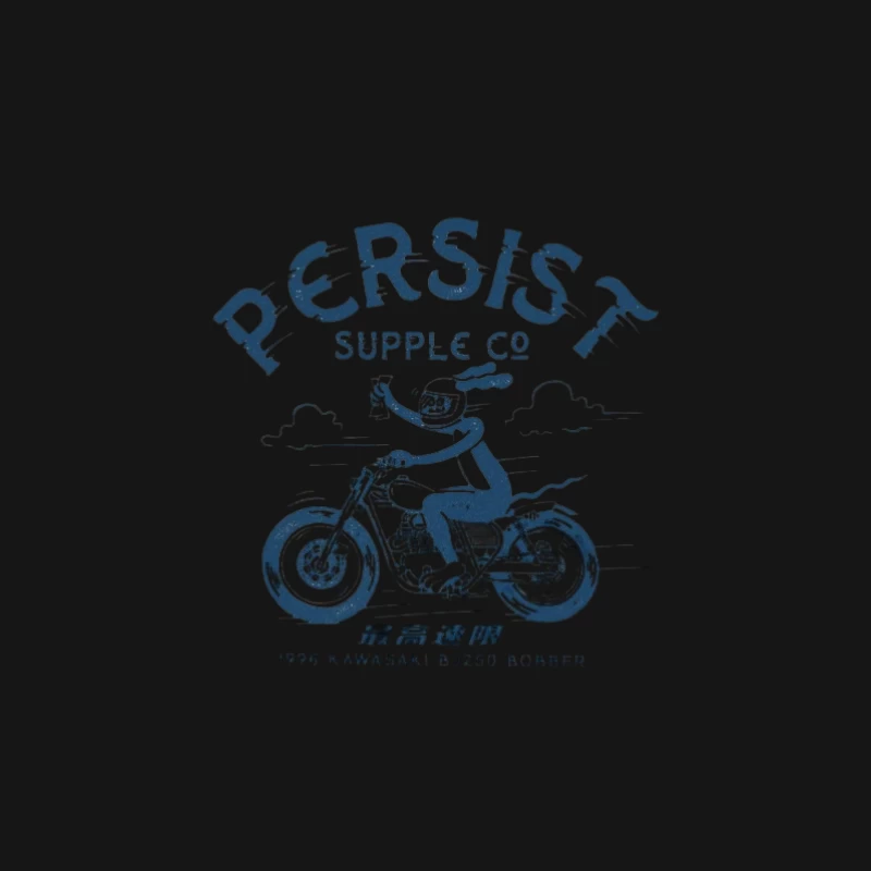 Motorradfahrer auf einer Kawasaki Herren T-Shirt