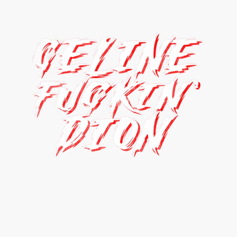 Celine Fuckin_ Dion  80s Hard Rock Aesthetic Cotton Tote Bag