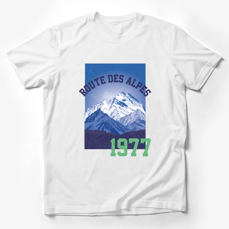 Alpenroute 1977 Berglandschaft Herren T-Shirt