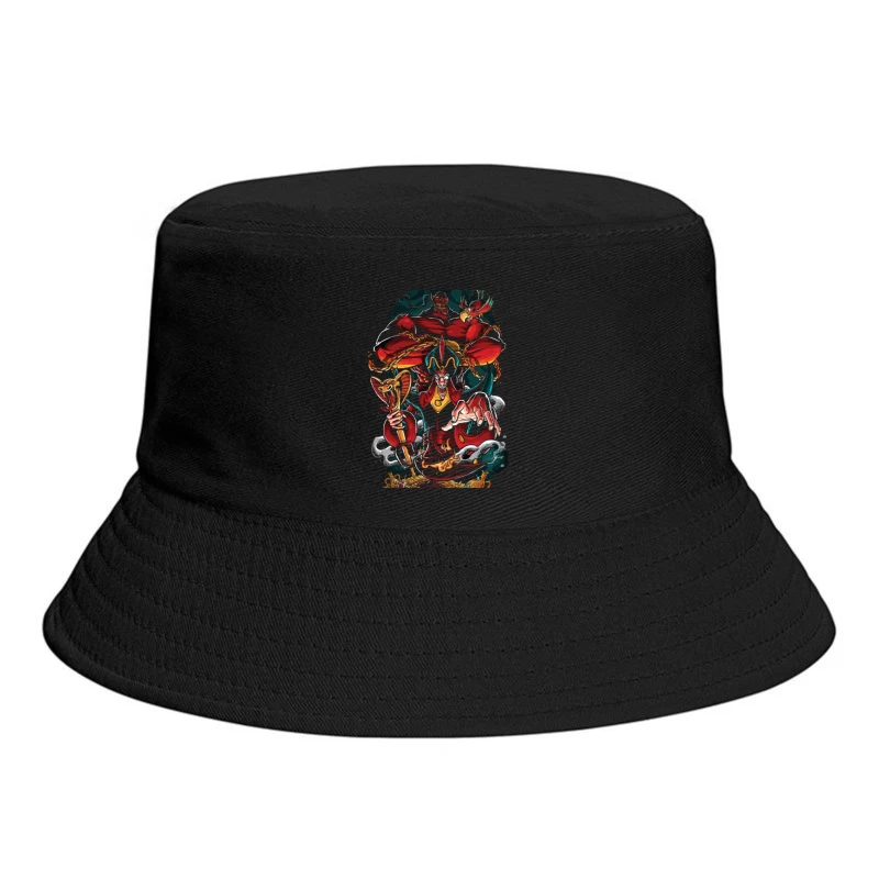 Animated Fantasy Villains Bucket Hat