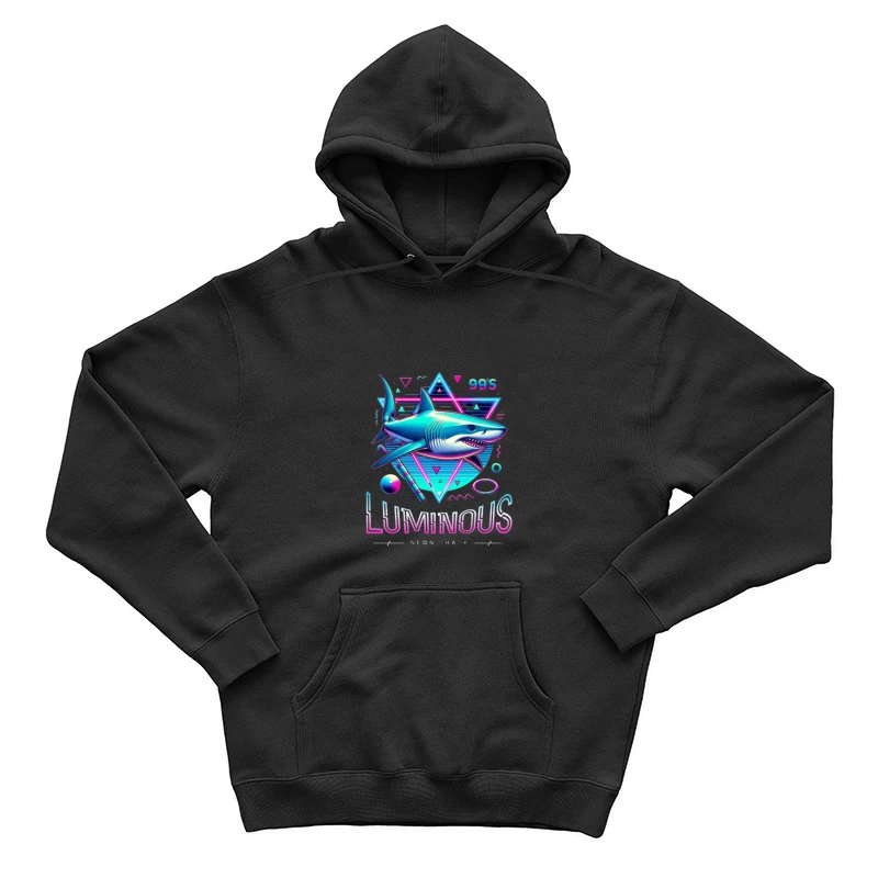 Conception de Requin Lumineux Futuriste Homme Sweat à capuche