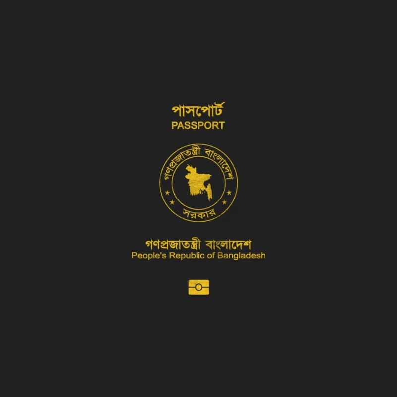 Bangladesh  Vintage Look Passport Design Bucket Hat