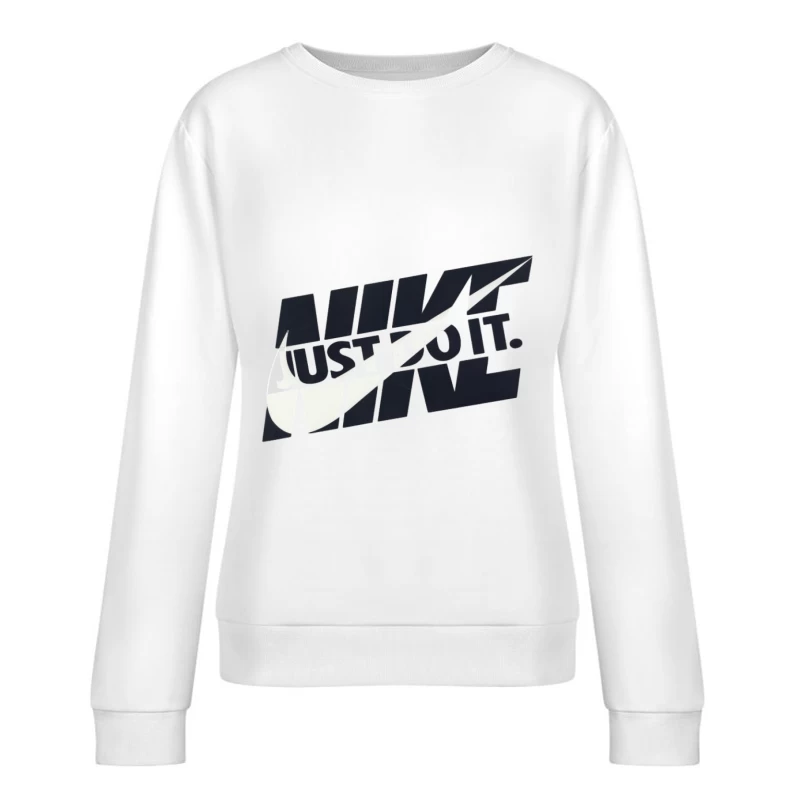 Nike-Logo mit Slogan Damen Pullover Sweatshirt