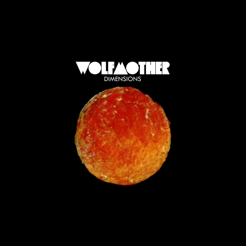 Wolfmother - Dimensions Album Cover with Orange Celestial Design Tapestry