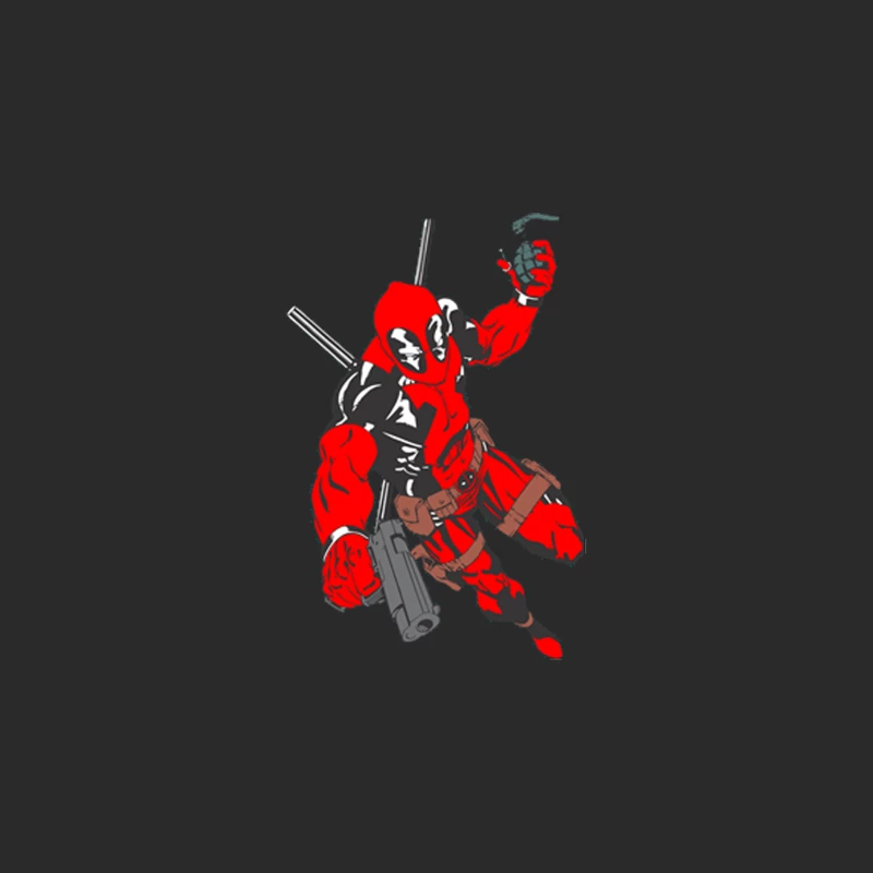 Deadpool: Marvel's Armed and Dangerous Superhero in Action Baseball Cap