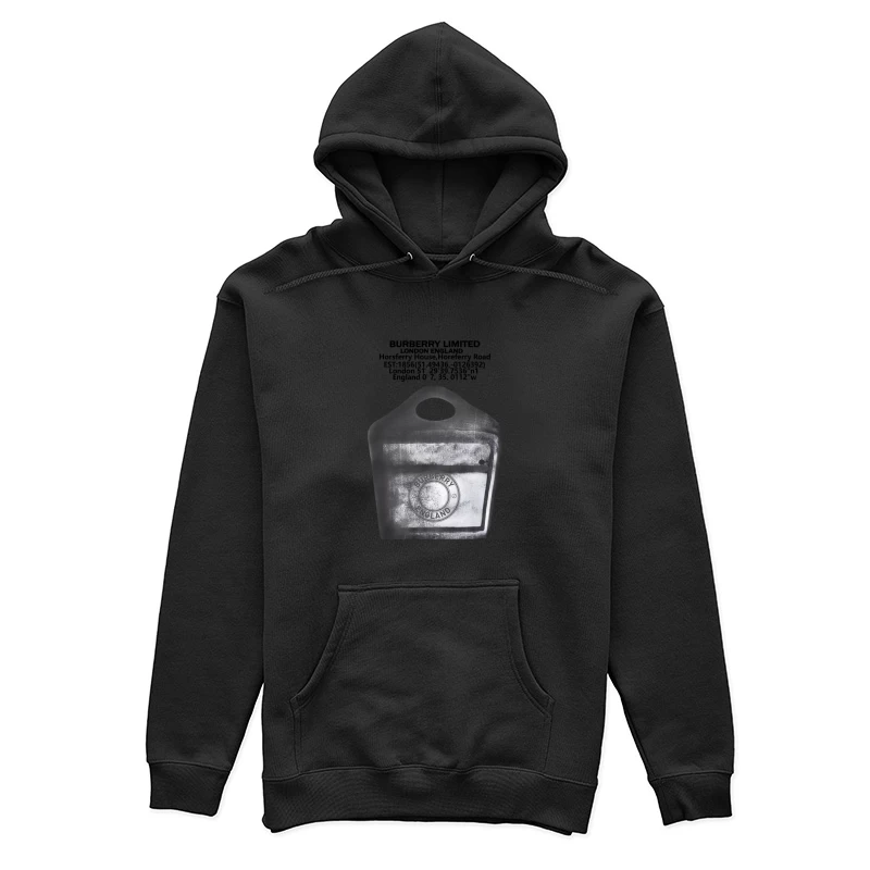 Moderne Schwarz-Weiß-Tasche mit Burberry-Logo Damen Pullover Hoodie