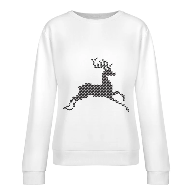 Motif de cerf en pixel art Femme Sweat-shirt à enfiler