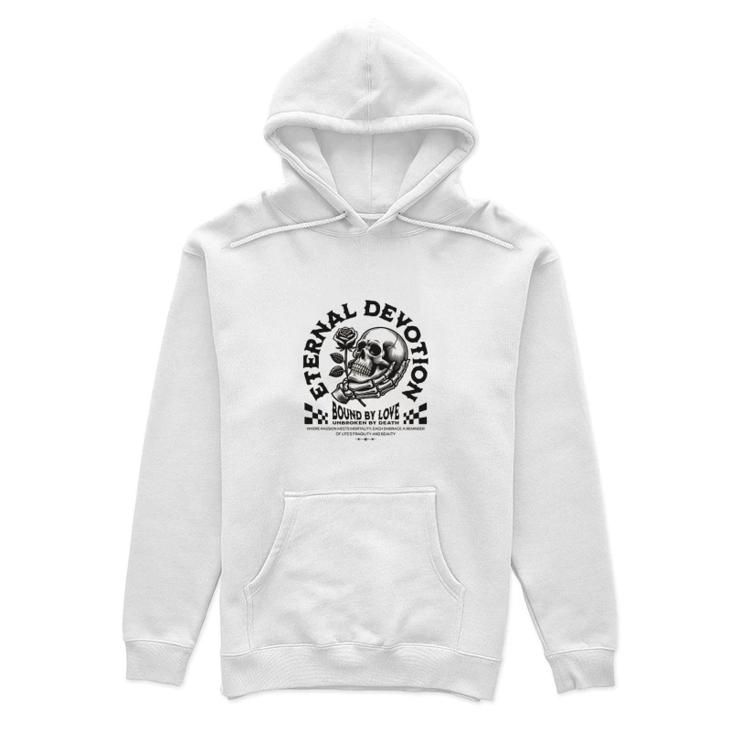 Dévotion Éternelle: Crâne et Rose Femme Sweat à capuche