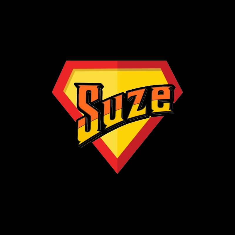 Suze Drink Logo in Superman Shield Style Tapestry