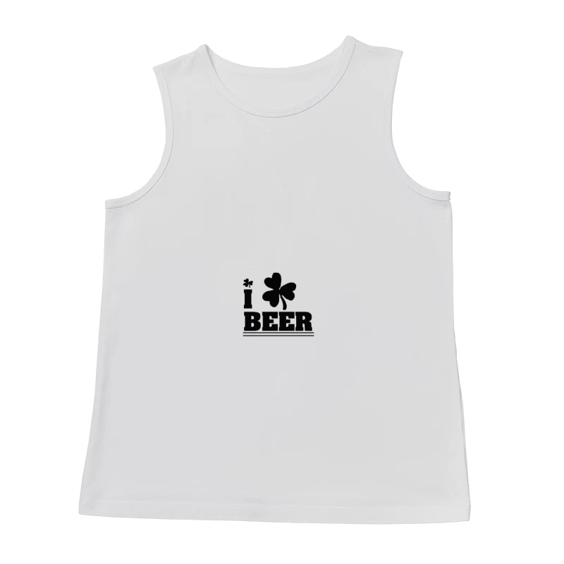 Design de trèfle amoureux de la bière Homme Débardeur
