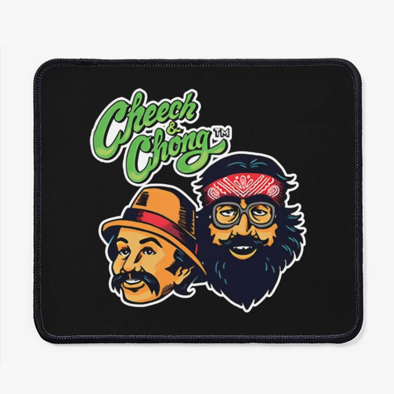 Cheech & Chong Retro Cartoon Logo Design Mouse Pad