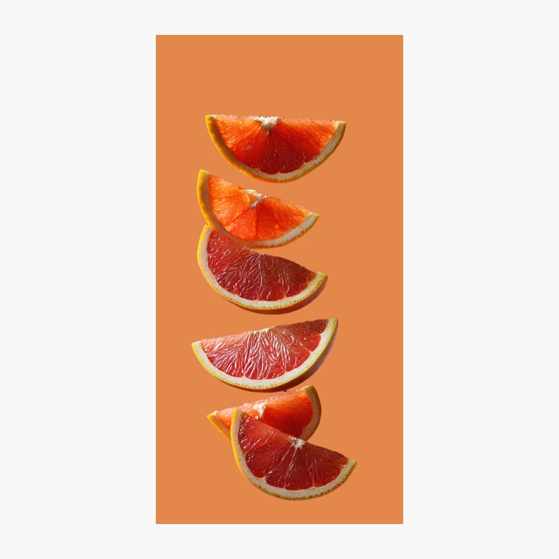 Juicy Grapefruit Slices: A Fresh Citrus Delight iPhone Case