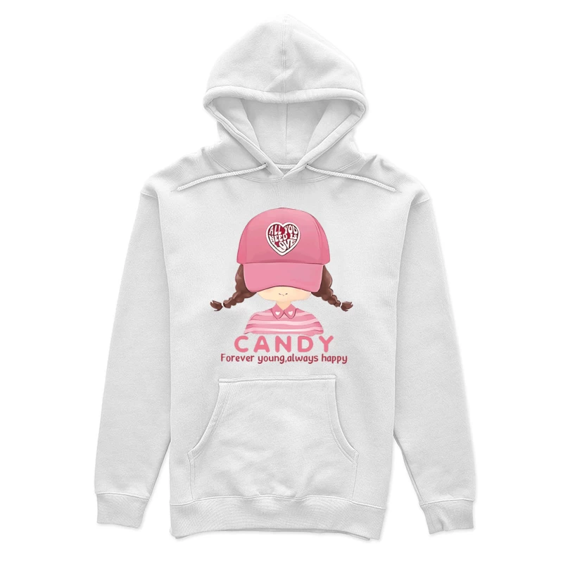 Candy Mädchen mit Kappe Damen Pullover Hoodie