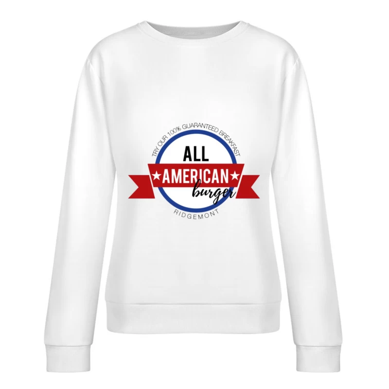 All american burger Female Pullover Sweatshirt