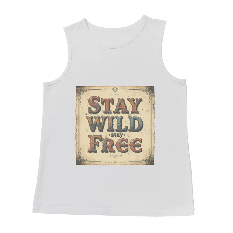 Vintage Inspirational Typography Design Male Tank Top