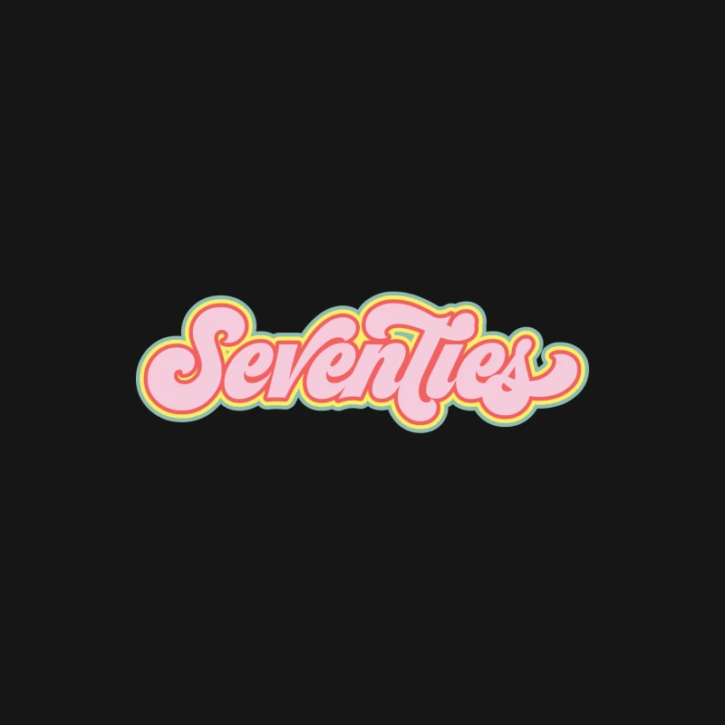 Buntes Seventies-Design Herren Langarm T-Shirt