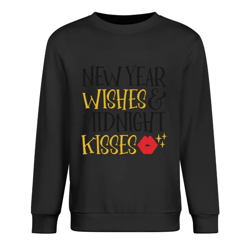 Vœux de Nouvelle Année et Baisers de Minuit Homme Sweat-shirt à enfiler