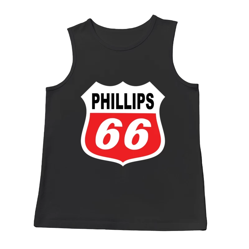 Phillips 66 Classic Shield Logo Design Male Tank Top