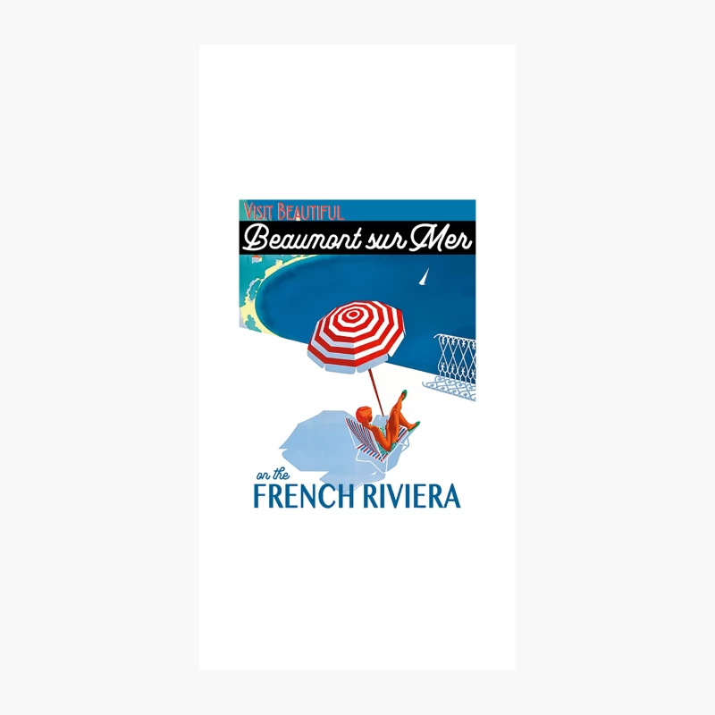 Dirty Rotten Scoundrels - Travel Poster of Beaumont sur Mer iPhone Case