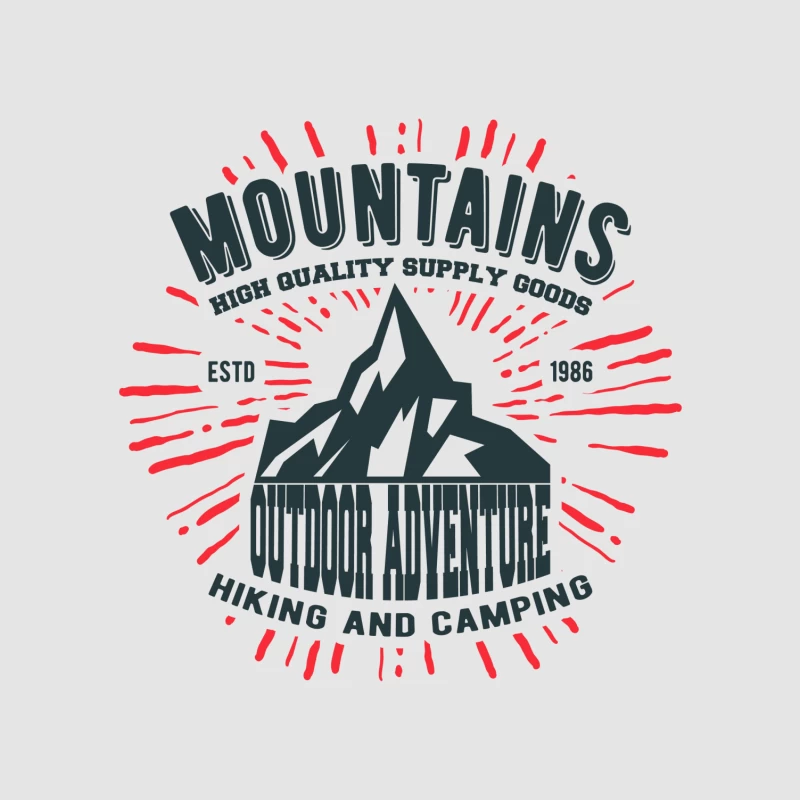 Outdoor Abenteuer: Berge, Wandern und Camping Damen Pullover Hoodie