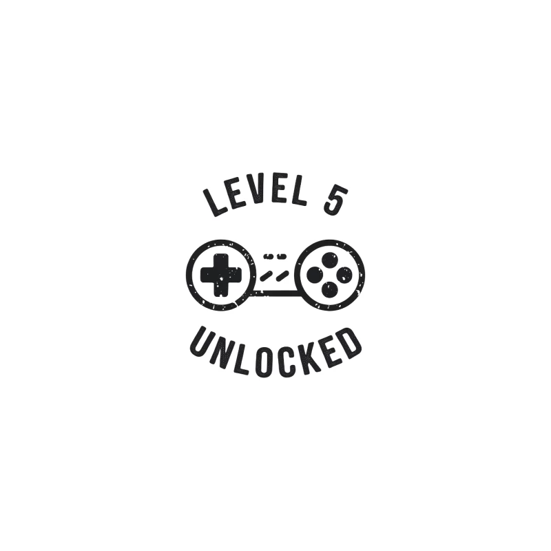 Retro Gaming Level 5 Unlocked Achievement Tapestry