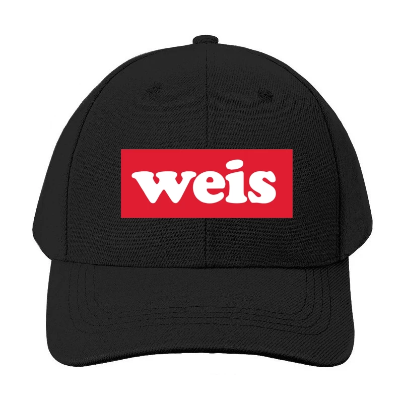 Weis Markets White Logo on Red Background Baseball Cap